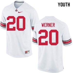 Youth Ohio State Buckeyes #20 Pete Werner White Nike NCAA College Football Jersey Discount IBH6744XB